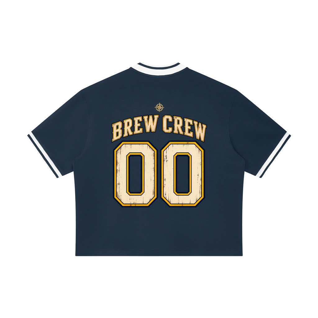 Unisex Oversized Brew Crew Baseball Jersey
