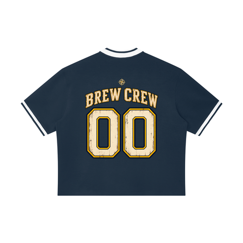 Unisex Oversized Brew Crew Baseball Jersey